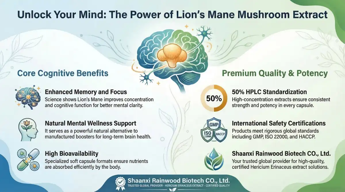 Lion's Mane Mushroom Extract Capsules
