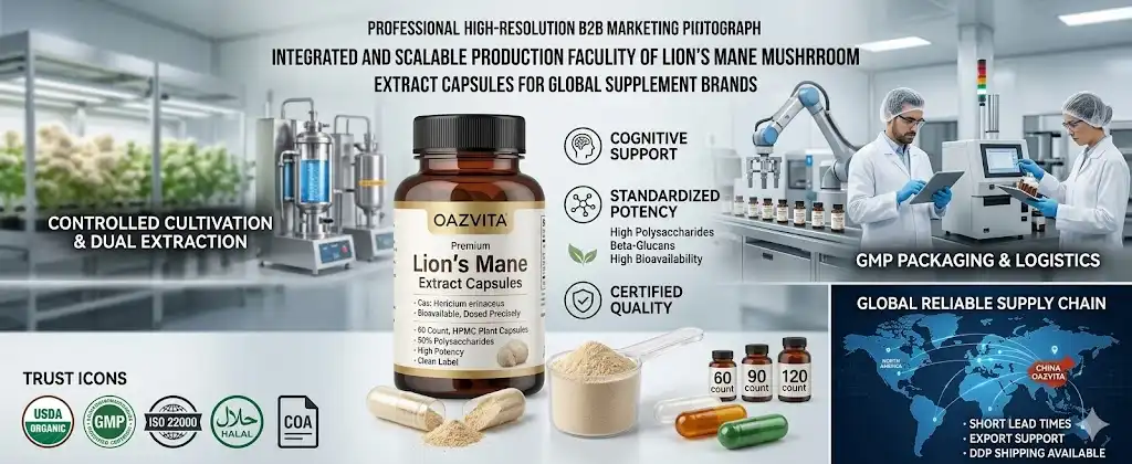 Lion's Mane Mushroom Extract Capsules