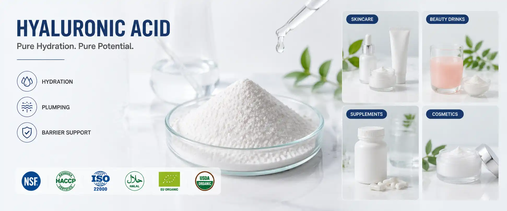 Hyaluronic acid powder bulk