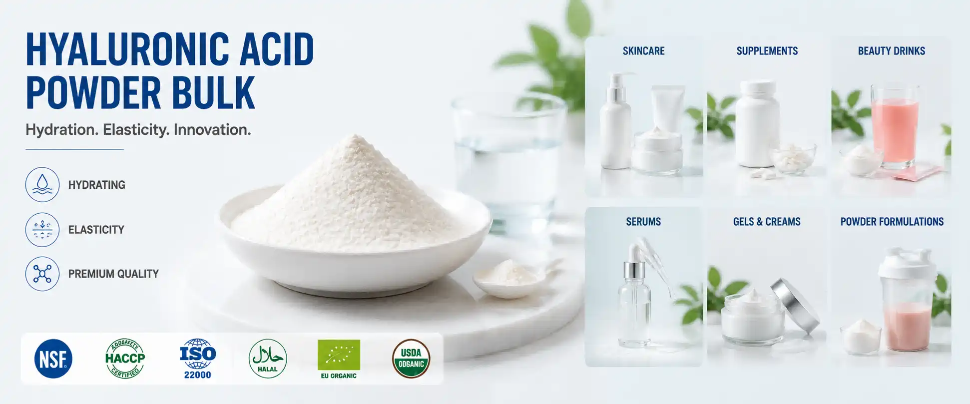 Hyaluronic acid powder bulk