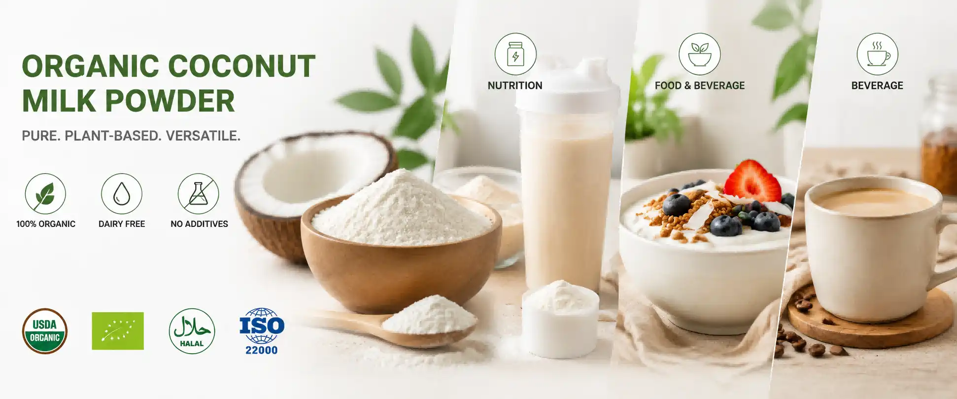 100% Pure Coconut Milk Powder