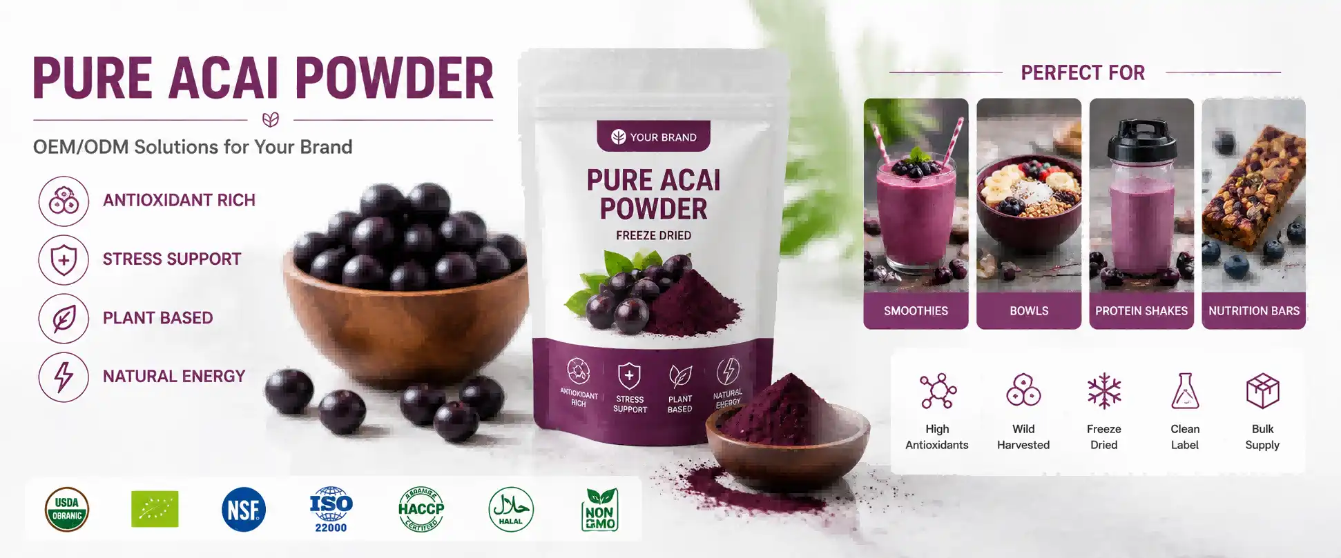 pure acai powder