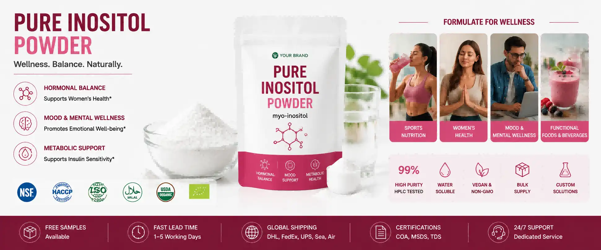 Pure Inositol Powder