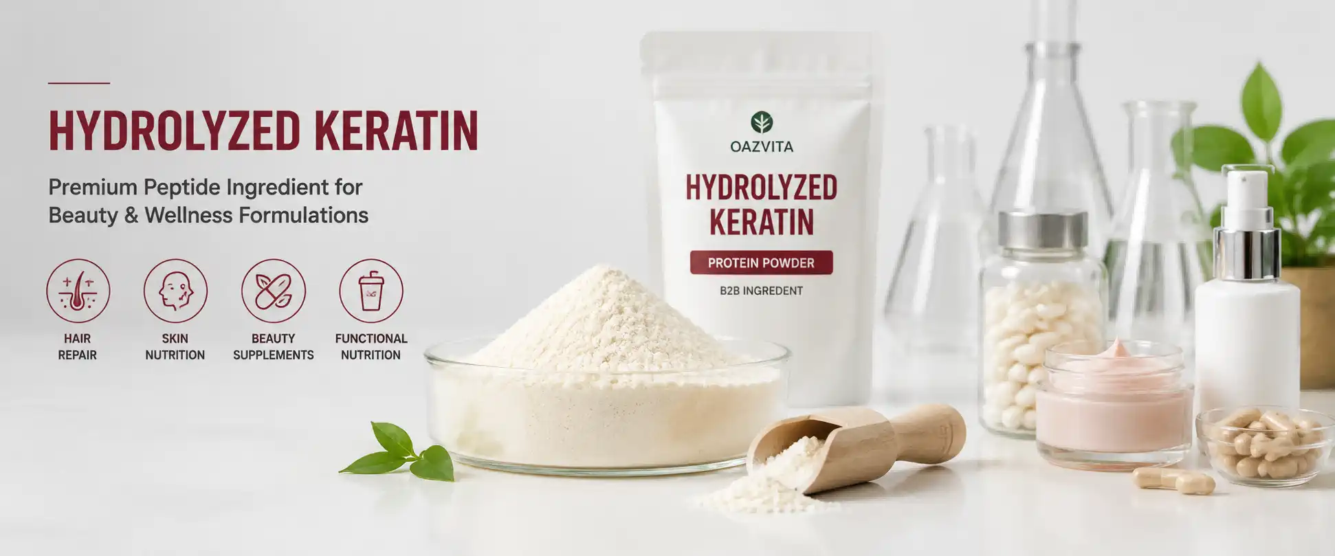 Hydrolyzed Keratin Protein Powder