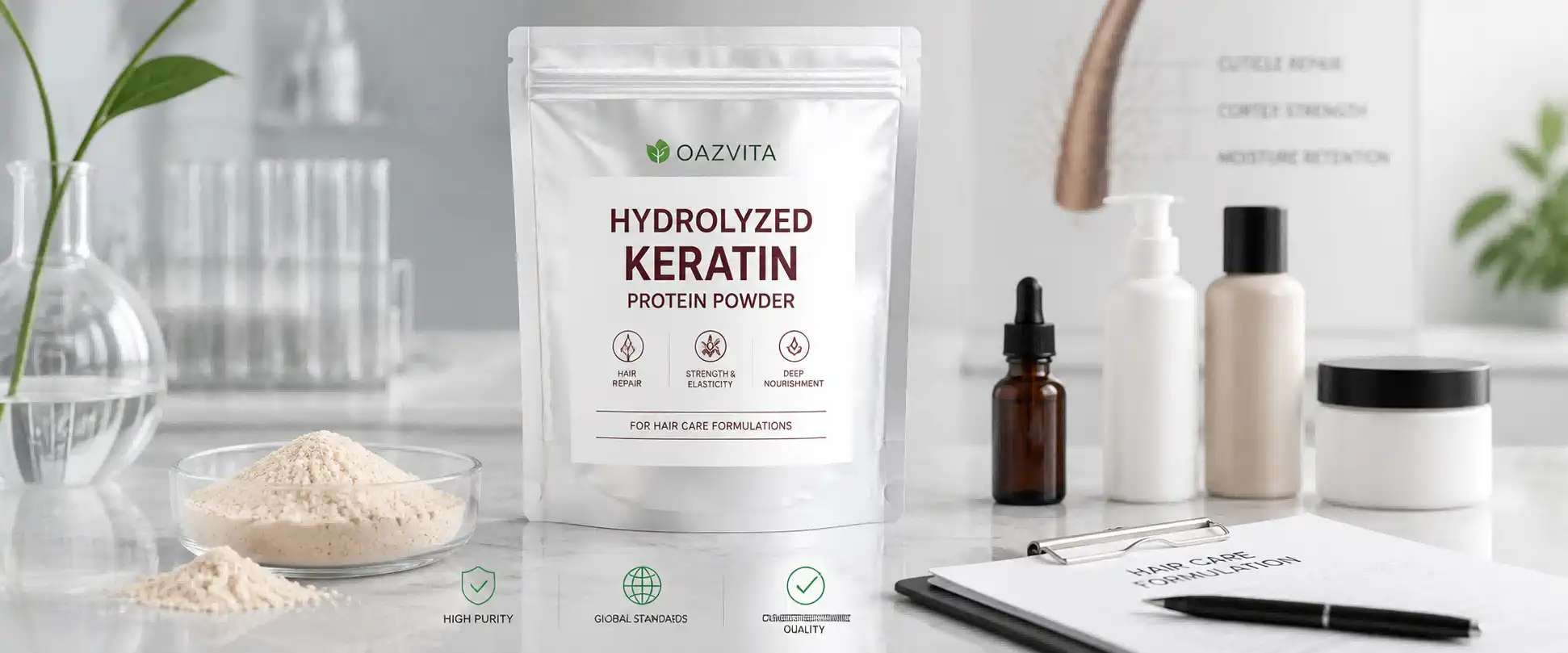 Hydrolyzed Keratin Protein Powder Hydrolyzed Keratin Protein Powder
